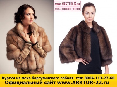 Куртки из меха баргузинского соболя Куртки из меха баргузинского соболя